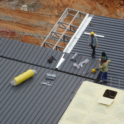 Commercial metal roof