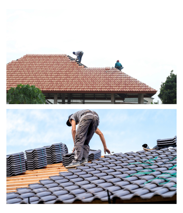 Commercial tile roofing